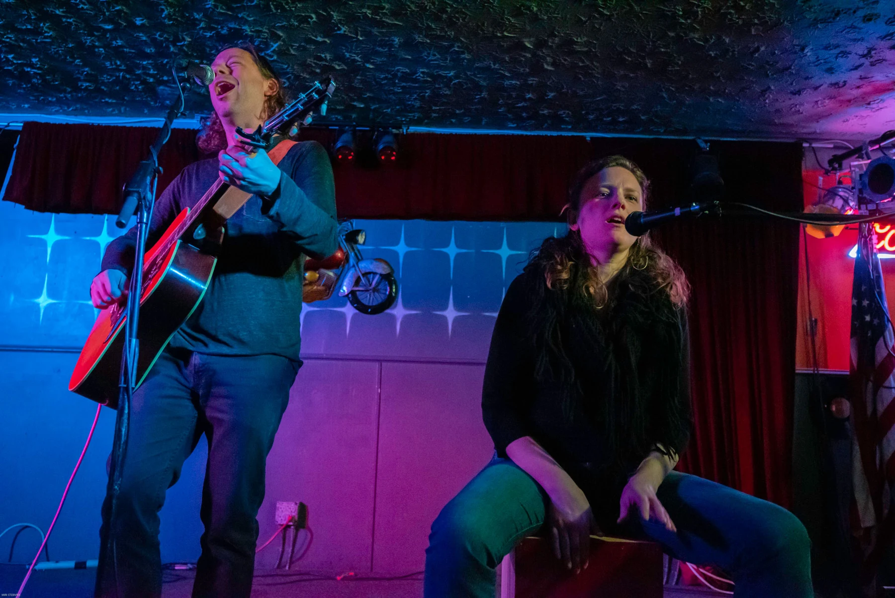 Brian and Sarah performing